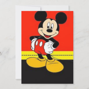 Invitation pour fan de dessin animé