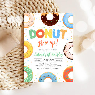 Invitation pour fête d'anniversaire Donut Boy Ne g