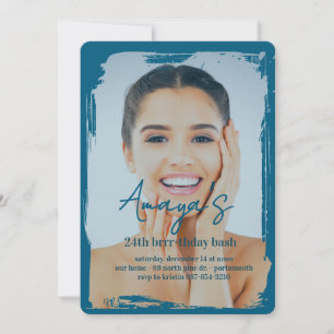 Invitation pour fête d'anniversaire hivernale avec
