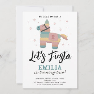 Invitation pour fête Fiesta avec couleurs terreuse