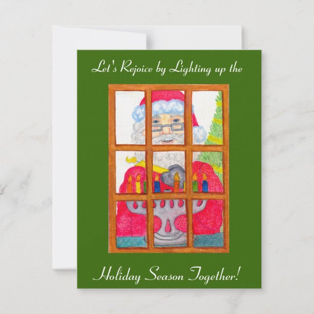 Invitation pour fêtes de Noël (Devant)