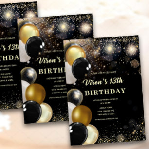 Invitation pour garçon de 13 ans 