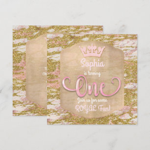 Invitation pour la 1ère fête de la princesse en or