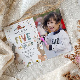 Invitation pour la 5e fête d'anniversaire à la fer