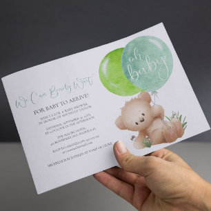 Invitation pour la Baby Shower de Bébé Ours & L'Ab