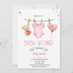 Invitation pour la baby shower de chéri(e)