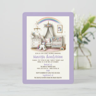 Invitation pour la baby shower de la nurserie lico