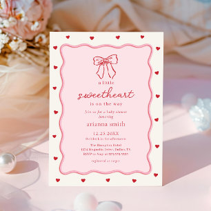 Invitation pour la baby shower de la petite chérie