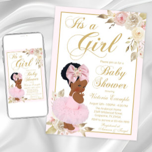 Invitation pour la baby shower de la princesse afr