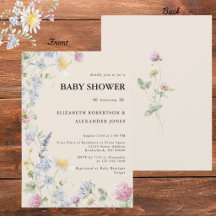 Invitation pour la Baby Shower des futurs parents