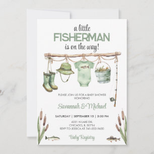 Invitation pour la Baby Shower du Petit Pêcheur Ve
