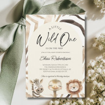 Invitation pour la Baby Shower Safari de ce Petit