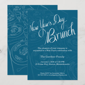 Invitation pour la décoration de table de brunch d