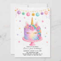 Invitation pour la fête d'anniversaire de 1 an de