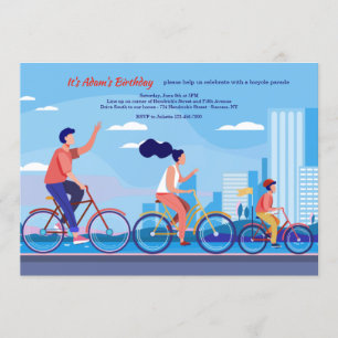 Invitation pour la fête d'anniversaire de la parad