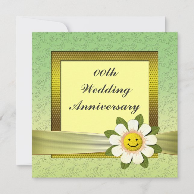 Invitation pour la fête d'anniversaire de mariage  (Devant)