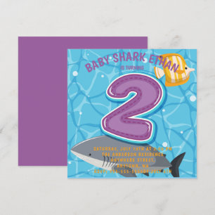 Invitation pour la fête d'anniversaire des 2 ans d