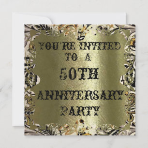 Invitation pour la fête d'anniversaire des 50 ans 