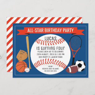 Invitation pour la fête d'anniversaire des enfants