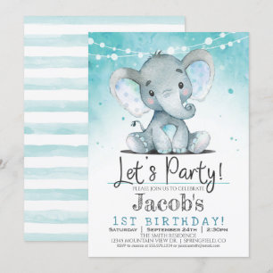 Invitation pour la fête d'anniversaire du garçon E