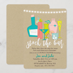 Invitation pour la fête de couples et mixte Stocke