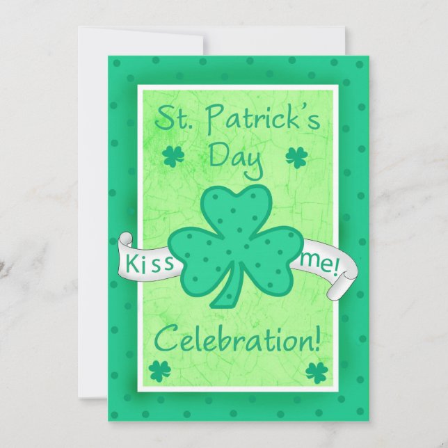 Invitation pour la fête de la Saint Patrick (Devant)