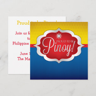 Invitation pour la fête de l'indépendance des Phil