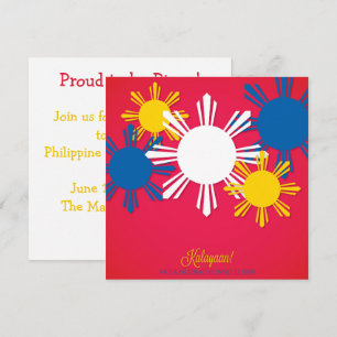 Invitation pour la fête de l'indépendance des Phil