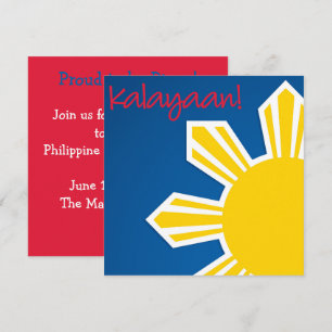 Invitation pour la fête de l'indépendance philippi
