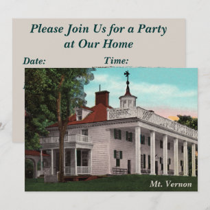 Invitation pour la fête de Mt. Vernon