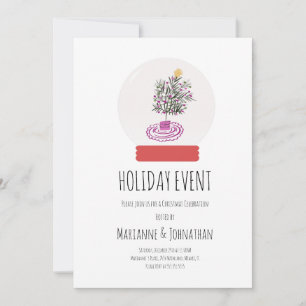 Invitation pour la fête de Noël avec arbre griboui