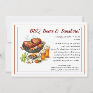 Invitation pour la fête d'été BBQ & Bière – Cuisin