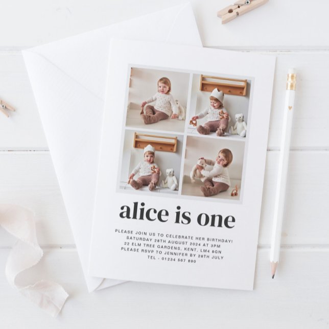 Invitation pour la fête du 1er anniversaire de la  (Créateur téléchargé)