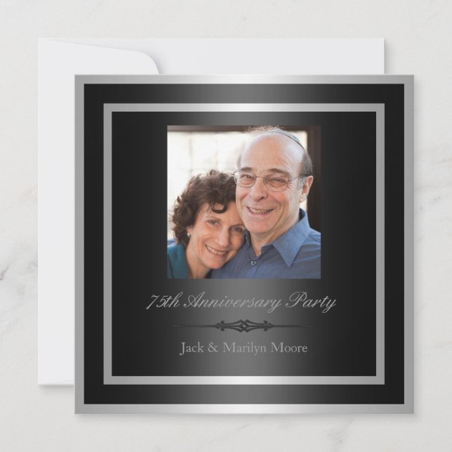 Invitation pour la fête du 75e anniversaire (Devant)