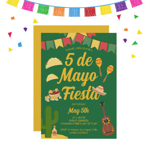 Invitation pour la fête mexicaine du 5 mai