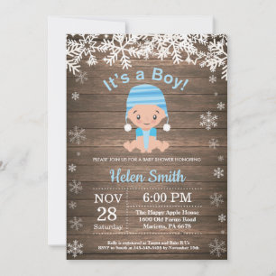 Invitation pour la fête prénatale de bébé garçon e
