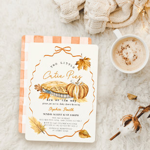Invitation pour la fête prénatale des jumeaux Cuti