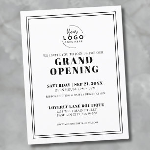 Invitation pour la Grande Ouverture de Simple Logo