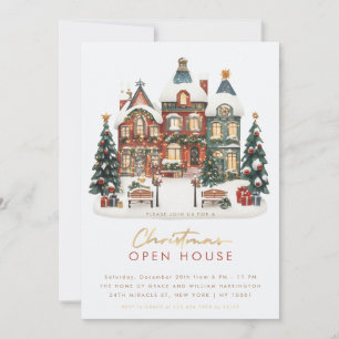 Invitation pour la maison ouverte de Noël