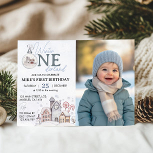 Invitation pour la photo d'anniversaire de Winter 