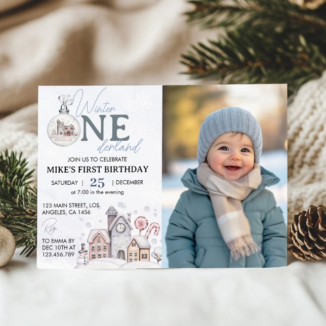 Invitation pour la photo d'anniversaire de Winter  (Créateur téléchargé)