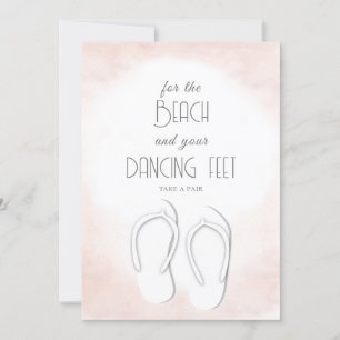 Invitation Pour la plage et vos pieds dansants