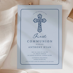 Invitation pour la Première Communion de Blue Cros