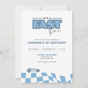 Invitation pour la première fête d'anniversaire de