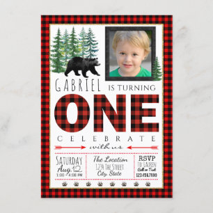 Invitation pour la première fête d'anniversaire de