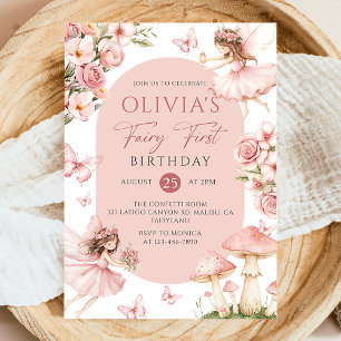 Invitation pour la première fête d'anniversaire de