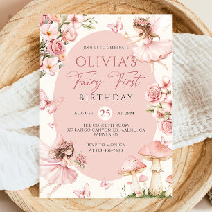 Invitation pour la première fête d'anniversaire de