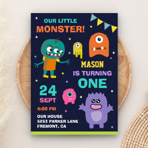Invitation pour la première fête d'anniversaire de