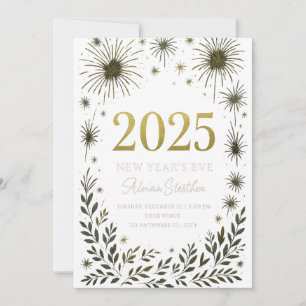 Invitation pour la Saint-Sylvestre – Luxe Noir & O