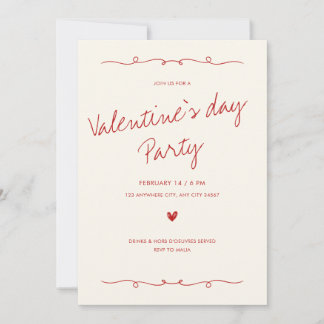 Invitation pour la Saint-Valentin